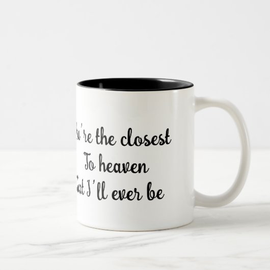 Mug romantique citation amour de chien le plus pro (Droit)