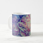 Mug Romantique élégante couleur rose blanc pastel (Devant gauche)