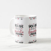 Mug 💖 Romantique et réfléchi - Un rappel quotidien de (Devant gauche)
