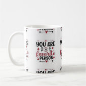 Mug 💖 Romantique et réfléchi - Un rappel quotidien de (Gauche)