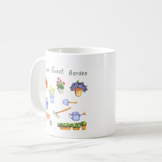 Mug Romantique J'aime mes semelles Mini Mignonne Coff (Devant gauche)