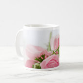 Mug Romantique Mariage Love Soft Rose Flower Bouquet (Devant gauche)