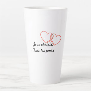 Mug romantique minimaliste – Je te choisis. Tous l