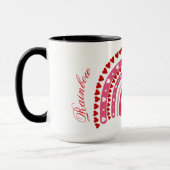 Mug Romantique Rainbow Valentines balayer amoureux (Gauche)