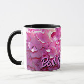 Mug Romantique rose floral élégant hydrangeas (Gauche)
