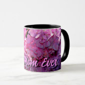Mug Romantique rose floral élégant hydrangeas (Devant droit)