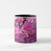 Mug Romantique rose floral élégant hydrangeas (Centre)