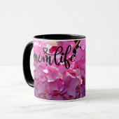 Mug Romantique rose floral élégant hydrangeas (Devant gauche)