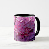 Mug Romantique rose floral élégant hydrangeas (Devant droit)