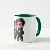 Mug "Romantique S + N Monogramme - Un symbole de l'amo (Devant droit)