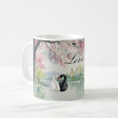 Mug Romantique Swans Lake Amour (Devant gauche)