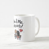 Mug Romantique You & Me Forever (Devant droit)