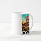 Mug Rome Colisée Italie Illustration de voyage (Devant droit)