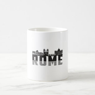 Mug Rome Italie City Skyline Cityscape Funny Idée cade