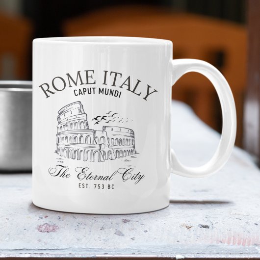 Mug Rome Italy Vintage View Roman Colosseum