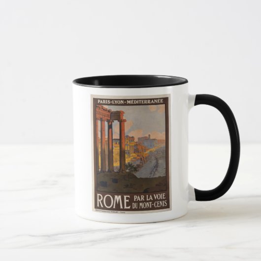 Mug Rome par le Mont-Cenis (Droite)