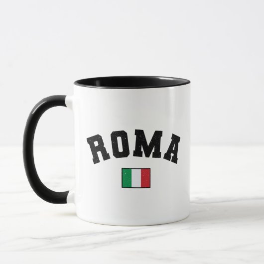 Mug Rome Typographie athlétique en détresse avec drape (Gauche)