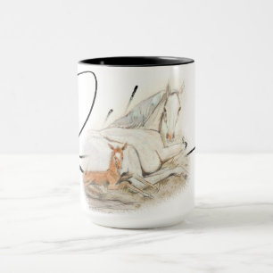 Mug Ron Hevener "Contessa et poulain" Signature