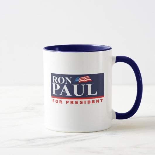 Mug RON PAUL POUR le PRÉSIDENT (interdiction (Droite)
