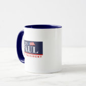 Mug RON PAUL POUR le PRÉSIDENT (interdiction (Devant gauche)