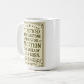 Mug Ronald Reagan Abortion Quote (Devant gauche)