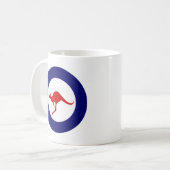 Mug Rondeau militaire d'aviation de kangourou de (Devant gauche)