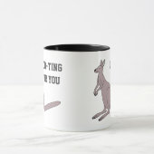 Mug Roo-ting pour vous mignon Aussie Funny Kangaroo Pu (Centre)