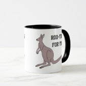 Mug Roo-ting pour vous mignon Aussie Funny Kangaroo Pu (Devant droit)