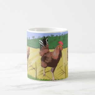 Mug Rooster à la campagne