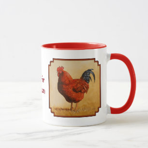 Mug Rooster chicken de Rhode Island