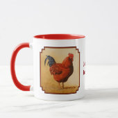 Mug Rooster chicken de Rhode Island (Gauche)