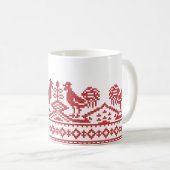 Mug Rooster cross-stitch (Devant droit)