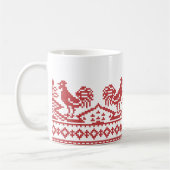 Mug Rooster cross-stitch (Gauche)