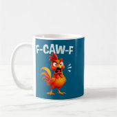 Mug Rooster Humor Saying Funny F-caw-f Chicken Quote M (Gauche)