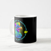 Mug Rooster Life Funky Retro Rooster Chicken Citation (Devant gauche)