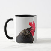 Mug Rooster Noir Bonjour ! (Gauche)