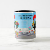 Mug Rooster portugais avec cadeaux 1ère fête d'anniver (Centre)