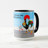 Mug Rooster portugais avec cadeaux 1ère fête d'anniver (Devant droit)