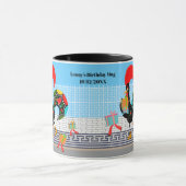 Mug Rooster portugais avec cadeaux 1ère fête d'anniver (Centre)