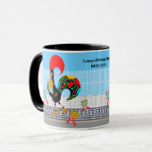 Mug Rooster portugais avec cadeaux 1ère fête d'anniver (Devant gauche)