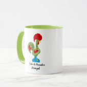 Mug Rooster portugais de la chance en vert (Devant gauche)