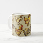 Mug Rooster Poulet de la ferme Pays Animal (Devant gauche)