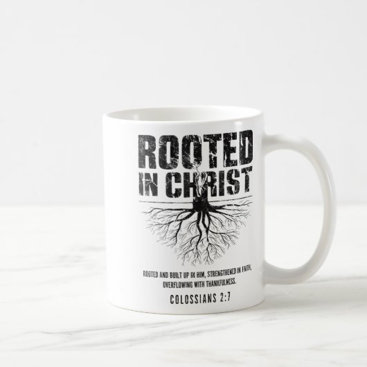 Mug Rooted In Christ Christian Nge Bible Verse Colossi (Droite)