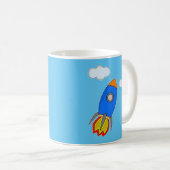 Mug Roquette D'Espace De Cartographie Dans Le Ciel Ble (Devant droit)