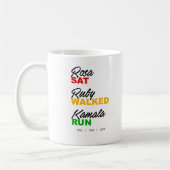 Mug Rosa Sat Ruby Marche Kamala Run Texte (Gauche)