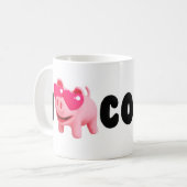 Mug Rosa the Pig Love Coffee so much! (Devant gauche)