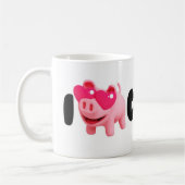 Mug Rosa the Pig Love Coffee so much! (Gauche)