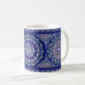 Mug Rosace bleue (Devant droit)