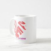 Mug Rose 2 de zèbre (Devant gauche)