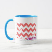 Mug Rose 2 de zigzag (Gauche)